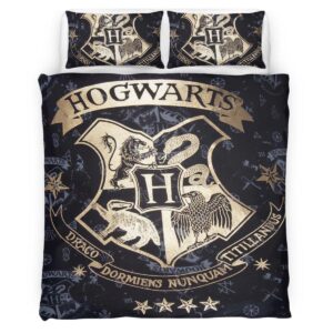 Harry Potter Hogwarts School Logo Art Duvet Cover