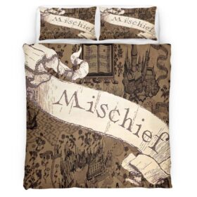 Harry Potter Map Custome Name Duvet Cover