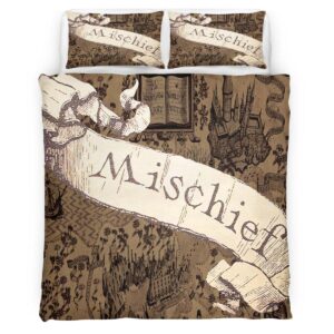 Harry Potter Map Custome Name Duvet Cover
