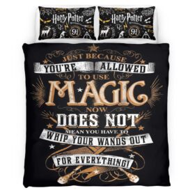 Harry Potter Whip Out Your Wand Duvet Cover