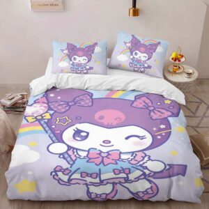 Alternative view of Hello Kitty Kuromi 02 Duvet Cover