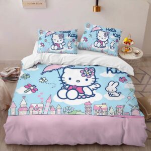 Alternative view of Hello Kitty Kuromi 05 Duvet Cover