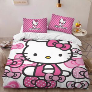 Alternative view of Hello Kitty Pink 01 Duvet Cover