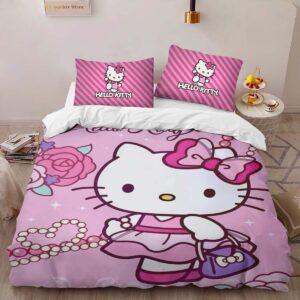 Alternative view of Hello Kitty Pink 02 Duvet Cover
