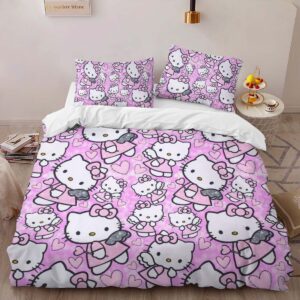 Alternative view of Hello Kitty Pink 03 Duvet Cover