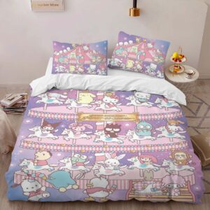 Alternative view of Hello Kitty Pink 05 Duvet Cover