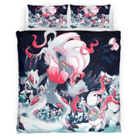 Hisuian Zorua and Zoroark Pokemon 6 Duvet Cover