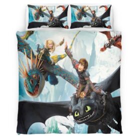 How To Train Your Dragon Characters 01 Duvet Cover