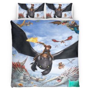 How to train Your dragon all characters Duvet Cover