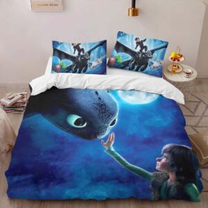 Alternative view of How to train your dragon Toothless and Hiccup 2 Duvet Cover