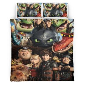 How to train your dragon all characters 2 Duvet Cover