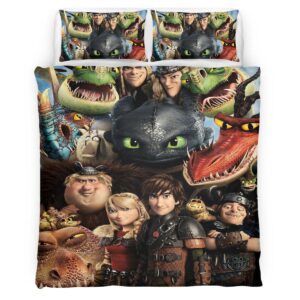 How to train your dragon all characters 2 Duvet Cover