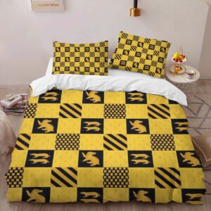 Alternative view of Hufflepuff Harry Potter 2 Duvet Cover