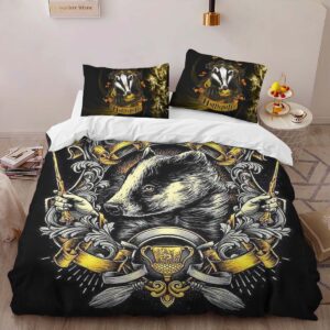 Alternative view of Hufflepuff Harry Potter 5 Duvet Cover