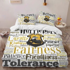 Alternative view of Hufflepuff Harry Potter 6 Duvet Cover