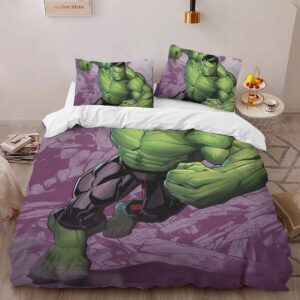 Alternative view of Hulk Avenger Marvel 1001 Duvet Cover