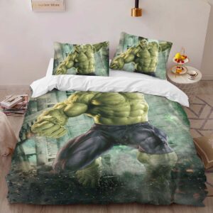 Alternative view of Hulk Avenger Marvel 1002 Duvet Cover
