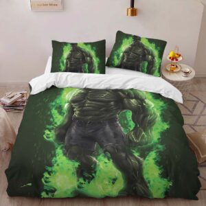 Alternative view of Hulk Avenger Marvel 1003 Duvet Cover