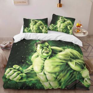Alternative view of Hulk Avenger Marvel 1006 Duvet Cover