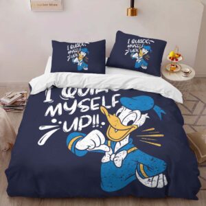 Alternative view of I Quack Myself Up Donald Duck Duvet Cover