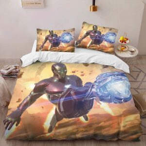 Alternative view of Ironman Avenger Marvel 1007 Duvet Cover