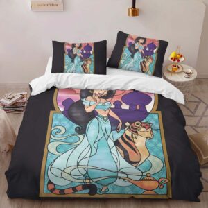 Alternative view of Jasmine Princess Aladdin 08 Duvet Cover