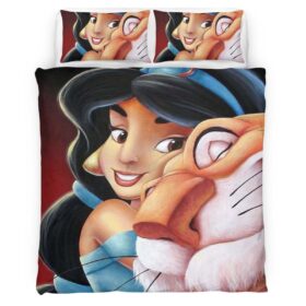 Jasmine Princess and the tiger Rajah Aladdin 02 Duvet Cover