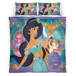 Jasmine Princess and the tiger Rajah Aladdin 03 Duvet Cover
