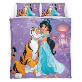 Jasmine Princess and the tiger Rajah Aladdin 04 Duvet Cover