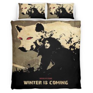 Jon Snow House of Stark Winter is Coming Duvet Cover