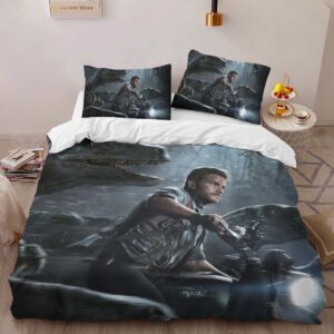 Alternative view of Jurassic World 11 Duvet Cover