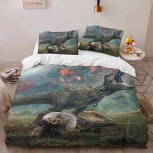 Alternative view of Jurassic World 13 Duvet Cover