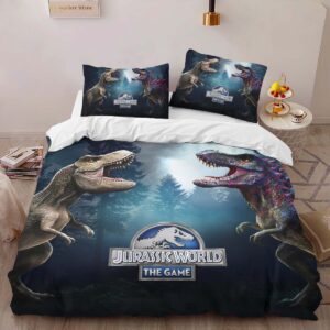 Alternative view of Jurassic World 14 Duvet Cover