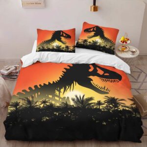 Alternative view of Jurassic World Duvet Cover