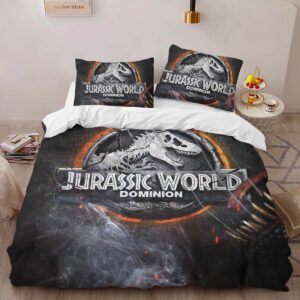 Alternative view of Jurassic World 8 Duvet Cover