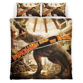 Jurassic World Dinosaur In Museum Duvet Cover