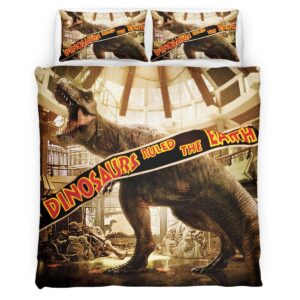 Jurassic World Dinosaur In Museum Duvet Cover