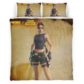 Lara Croft Tomb Raider Skin Fortnite Game Duvet Cover