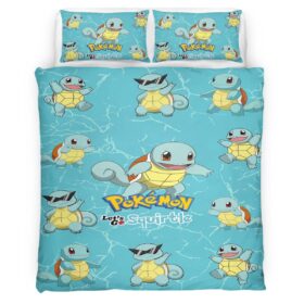 Let’s Go Squirte Pokemon Duvet Cover