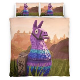 Loot Llama Fortnite Battle Royale Duvet Cover