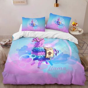Alternative view of Loot Llama Fortnite Secret Duvet Cover