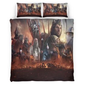 Lord Of The Ring Characters 2 Duvet Cover
