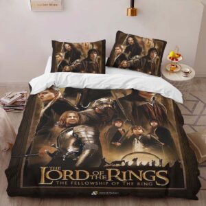 Alternative view of Lord Of The Ring Characters 3 Duvet Cover