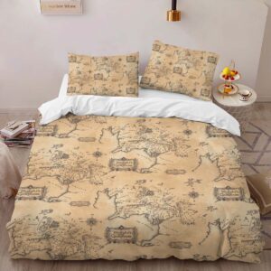 Alternative view of Lord of the Rings Middle Earth Map Duvet Cover