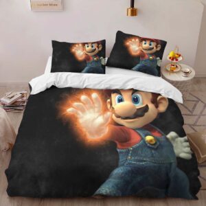 Alternative view of Mario 3 Duvet Cover
