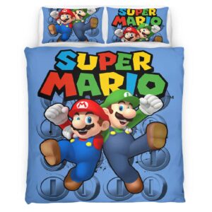 Mario and Luigi Super Mario 2 Duvet Cover