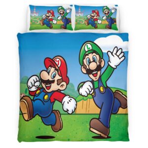 Mario and Luigi Super Mario 4 Duvet Cover