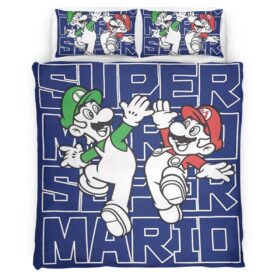 Mario and Luigi Super Mario 5 Duvet Cover