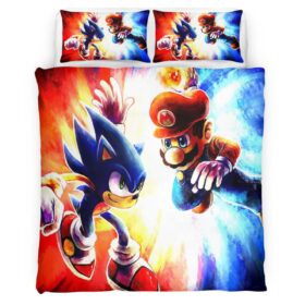 Mario and Sonic 1 Duvet Cover