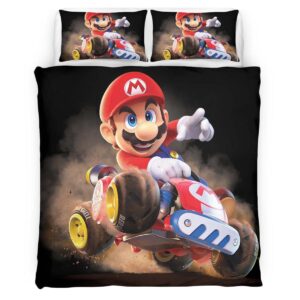 Mario in Mario Kart World 2 Duvet Cover